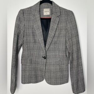 Classic 2000's houndstooth wool blazer